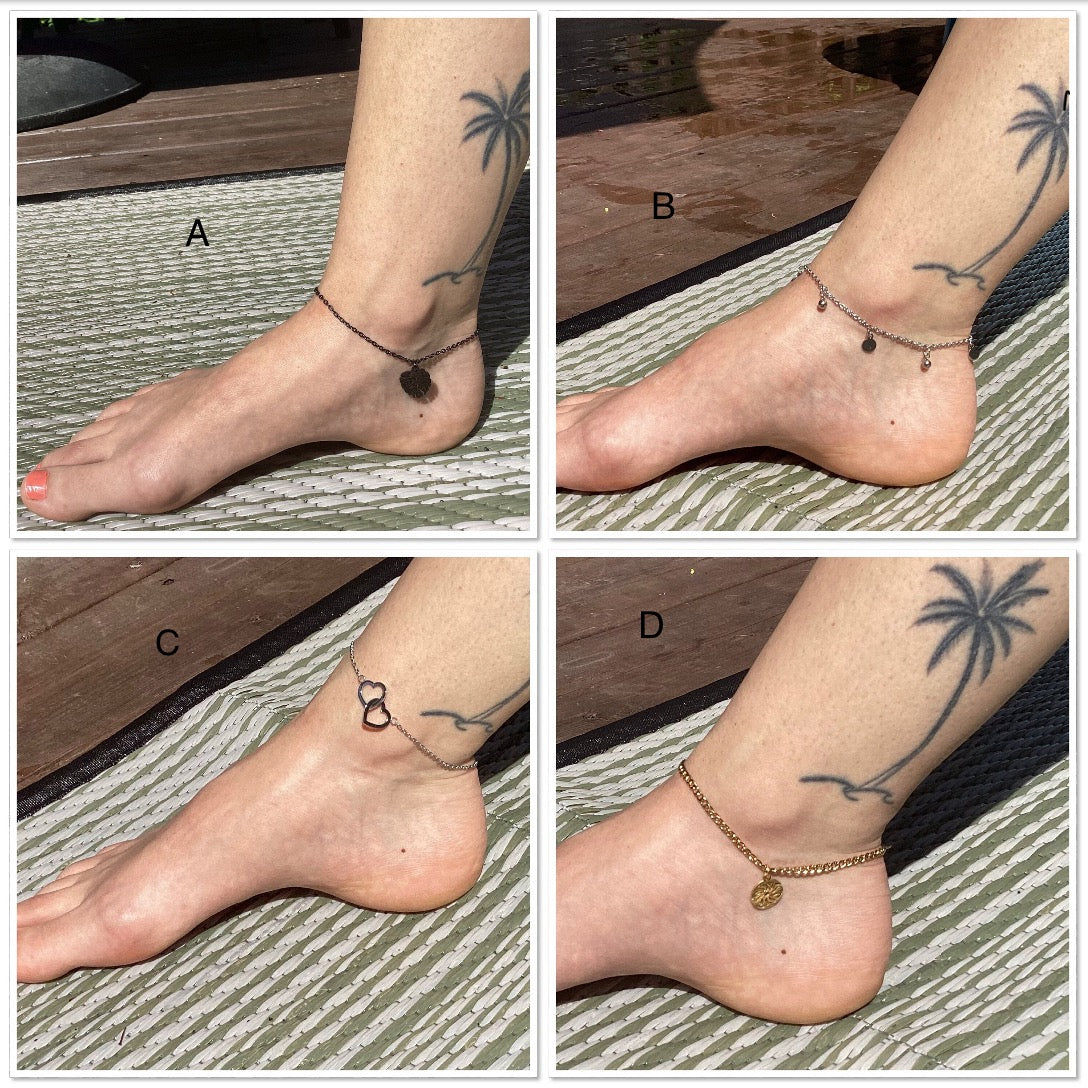 Chaîne de cheville ou poignet en inox