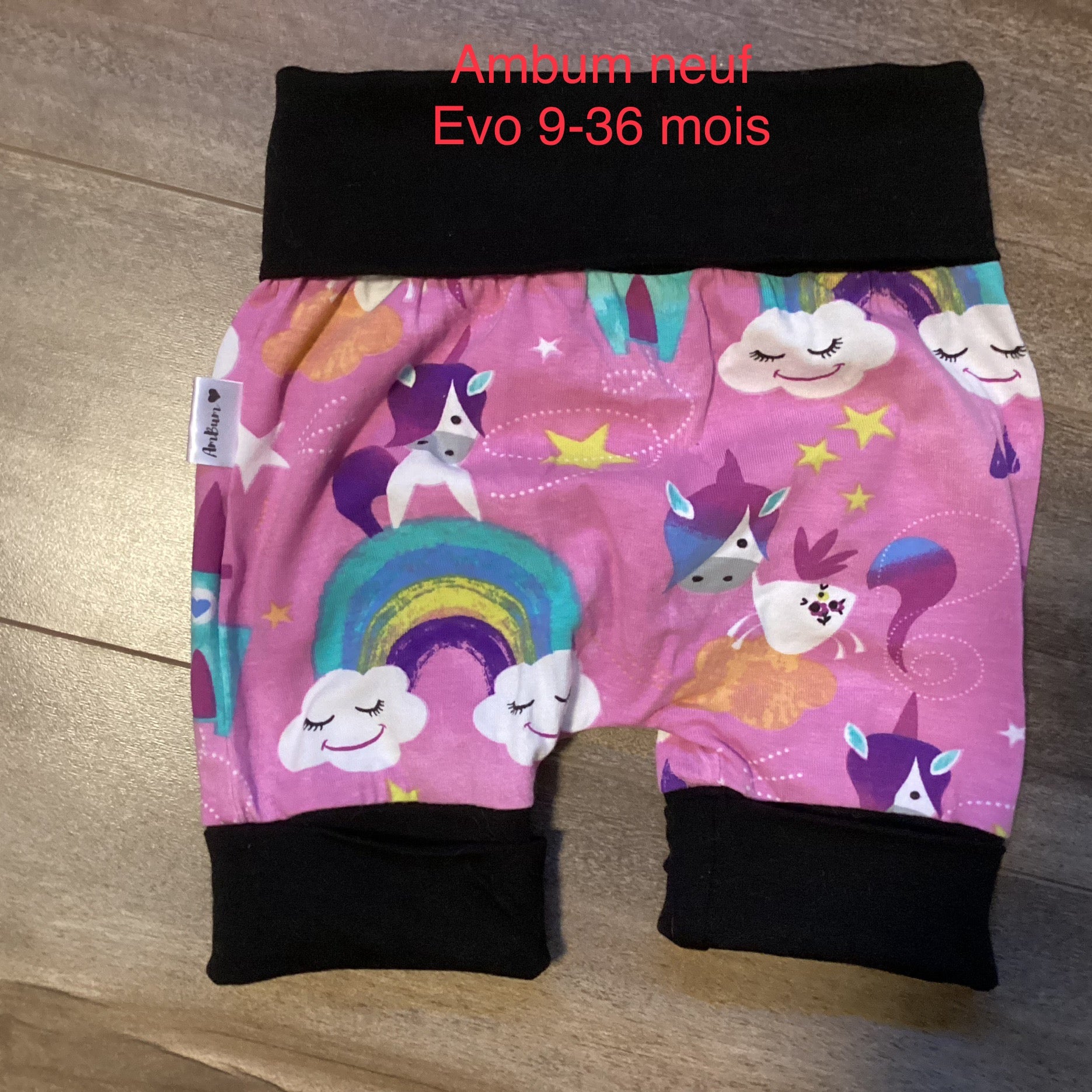 Short evo neuve Ambum 9-36 mois