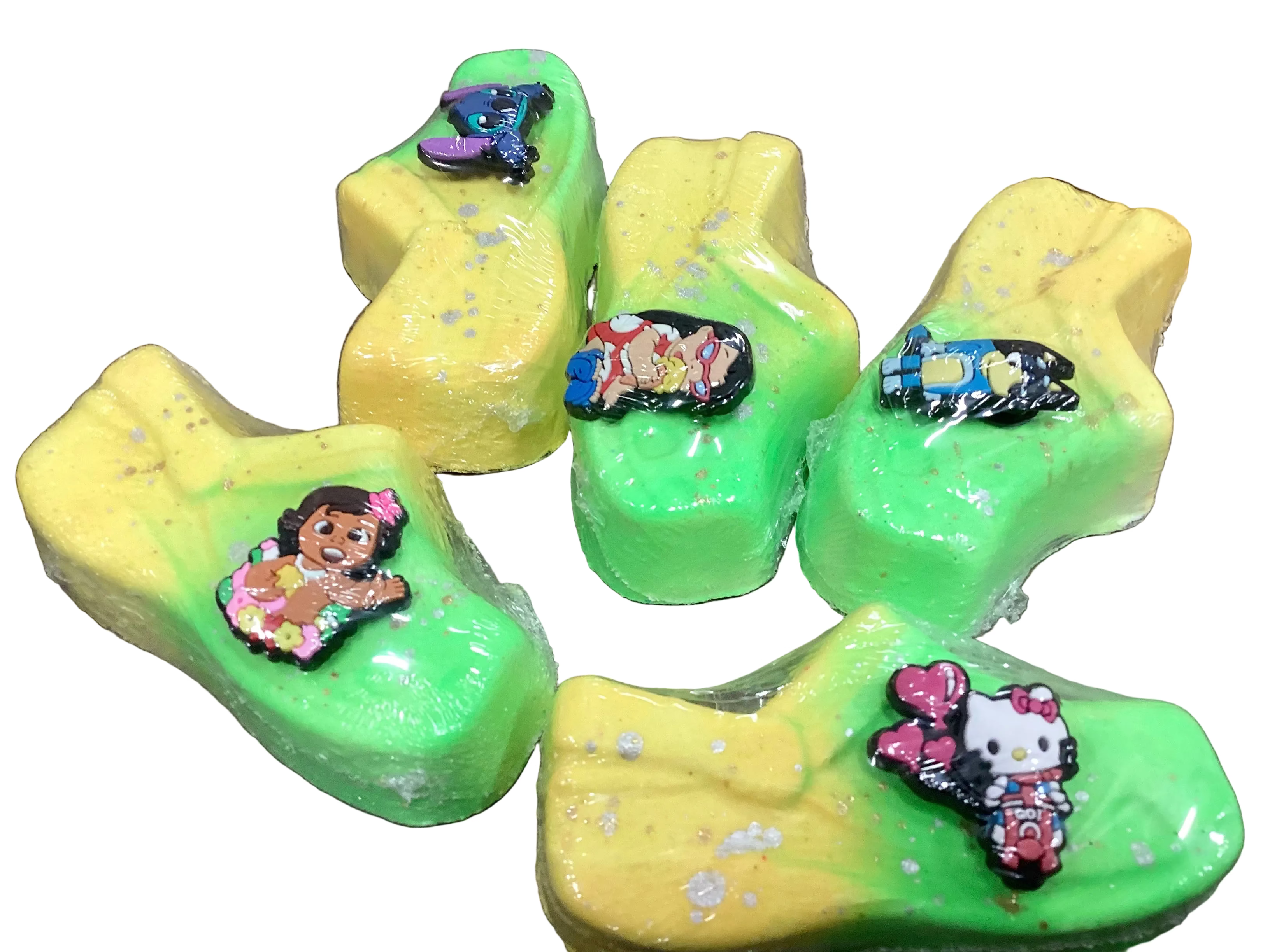 Bombe de bain croc avec breloque