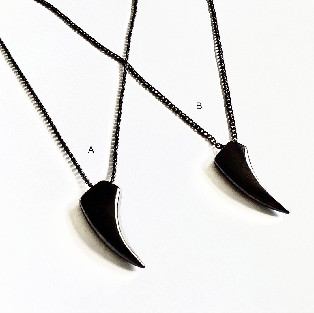 Black stainless steel necklace