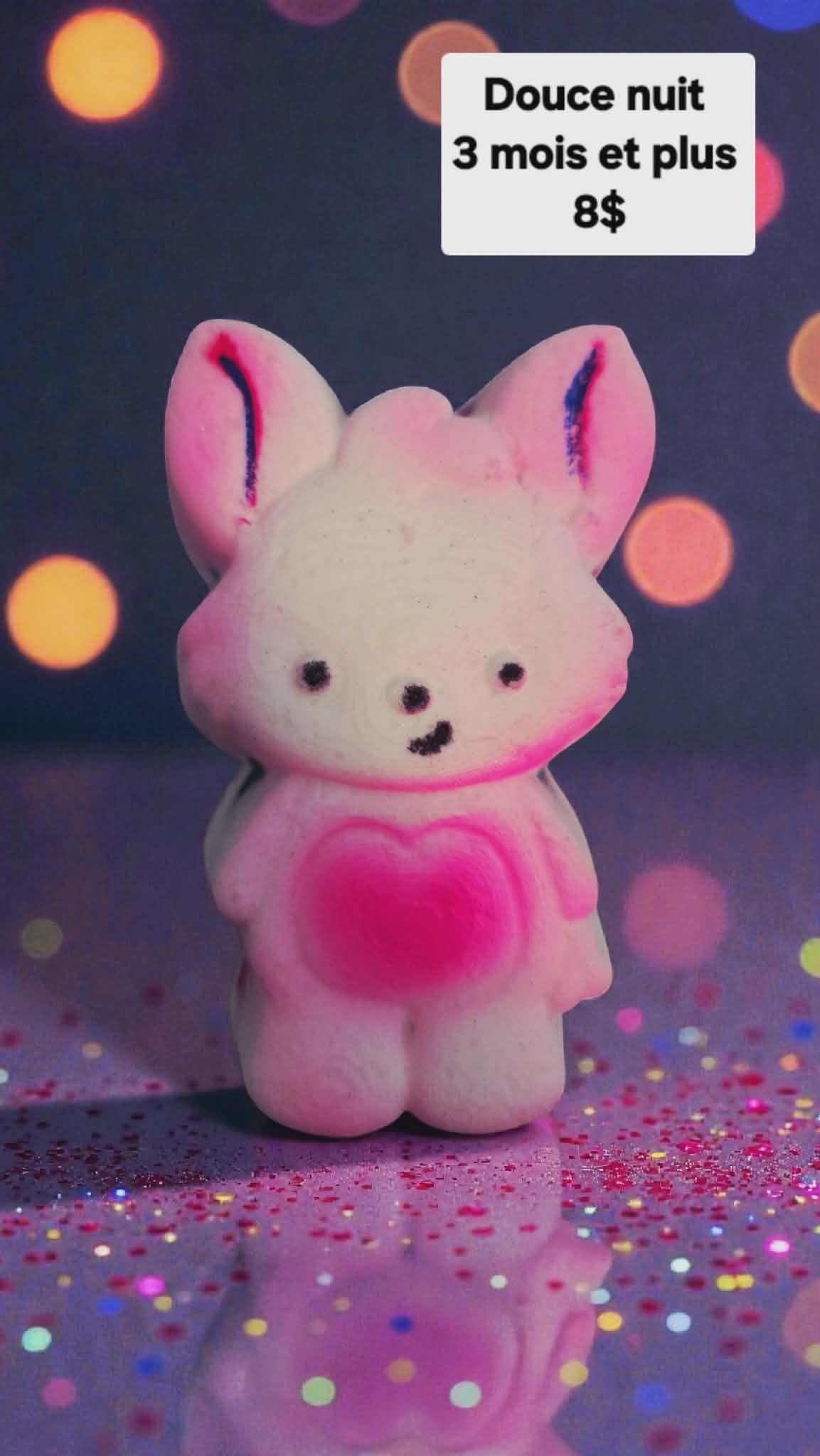 Bombe douce nuit avec insertions de couleurs - PRÉCOMMANDE