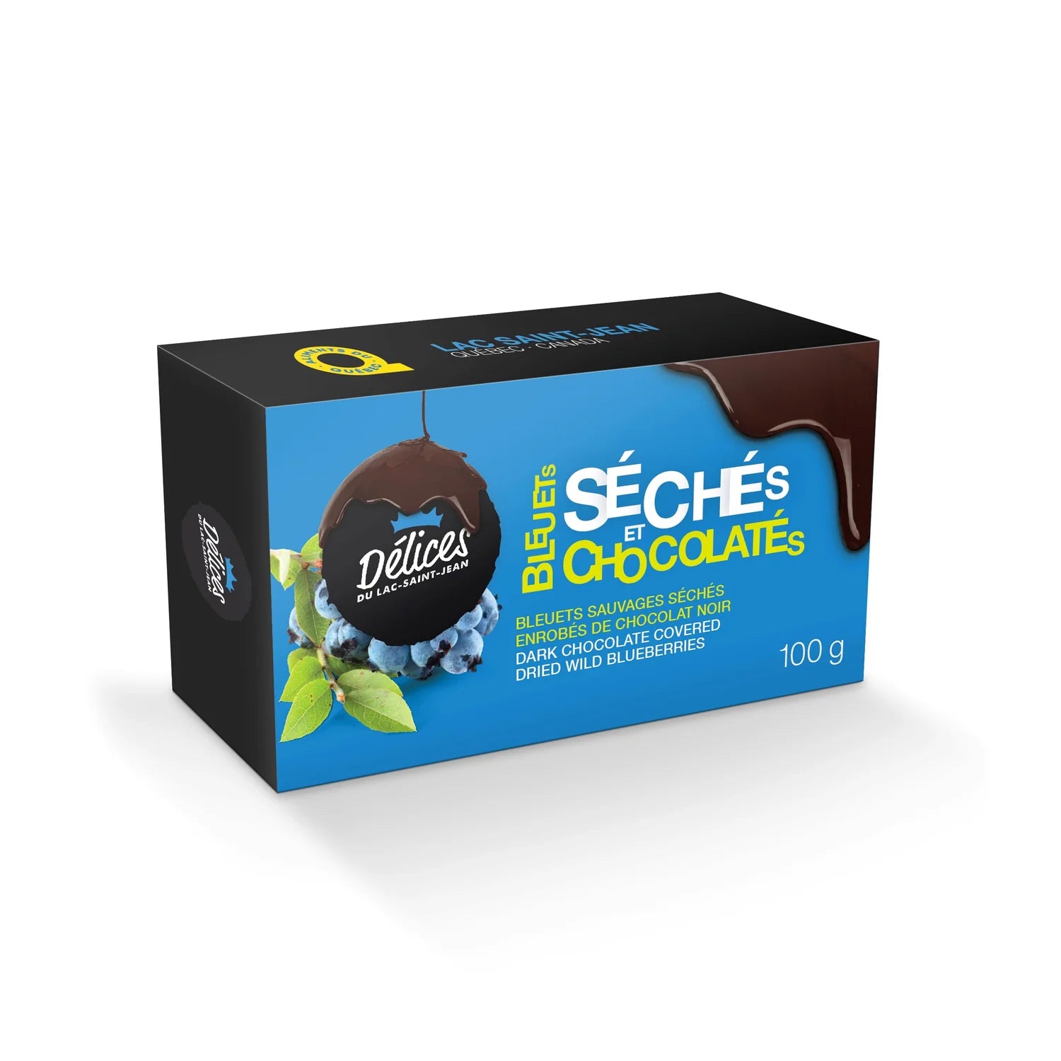 Bleuets enrobés de chocolat