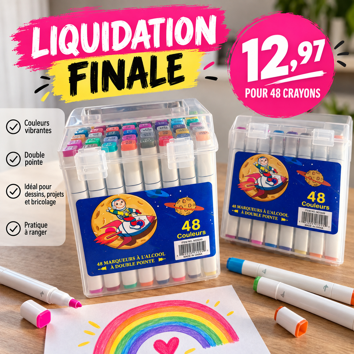 48 Crayons à l’alcool