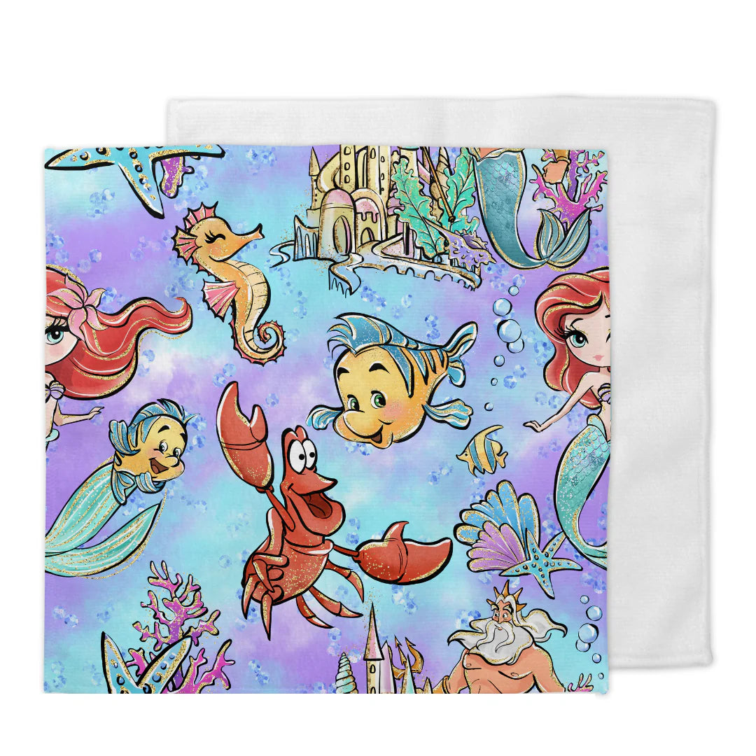 Débarbouillette sirène et ses amis
