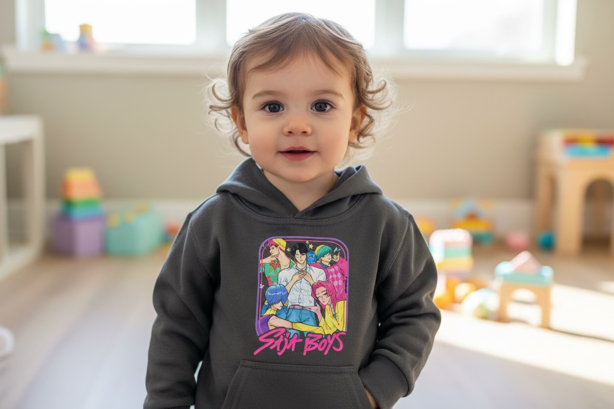 Hoodie chanteur pop gris 1/2 ans