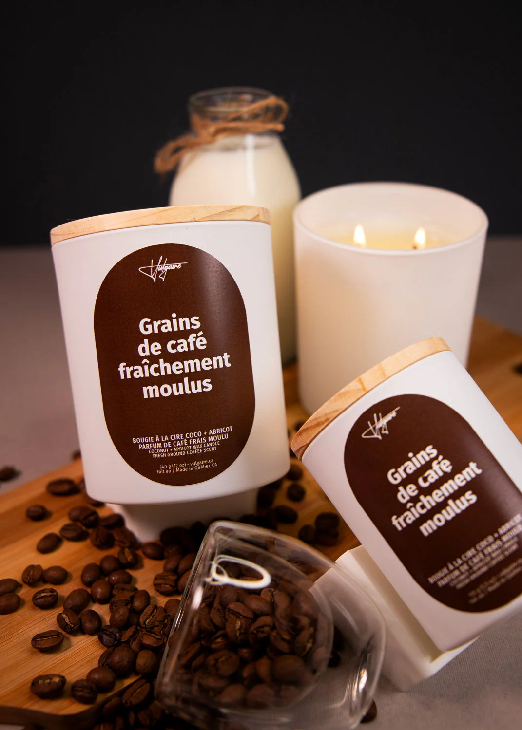 Bougie Grains de café fraîchement moulus 5.5 OZ