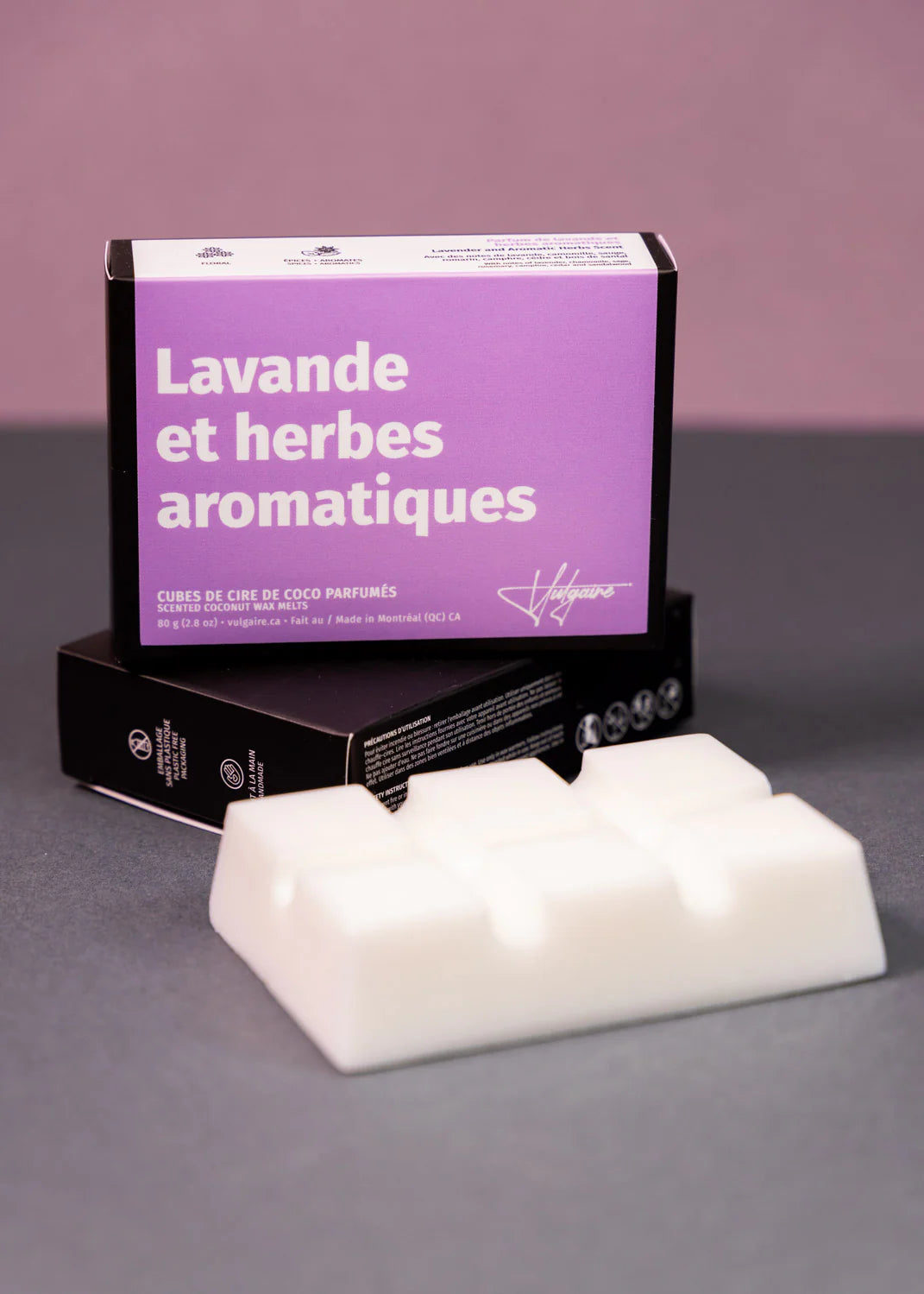 Cubes de cire Lavande et herbes aromatiques 80g.