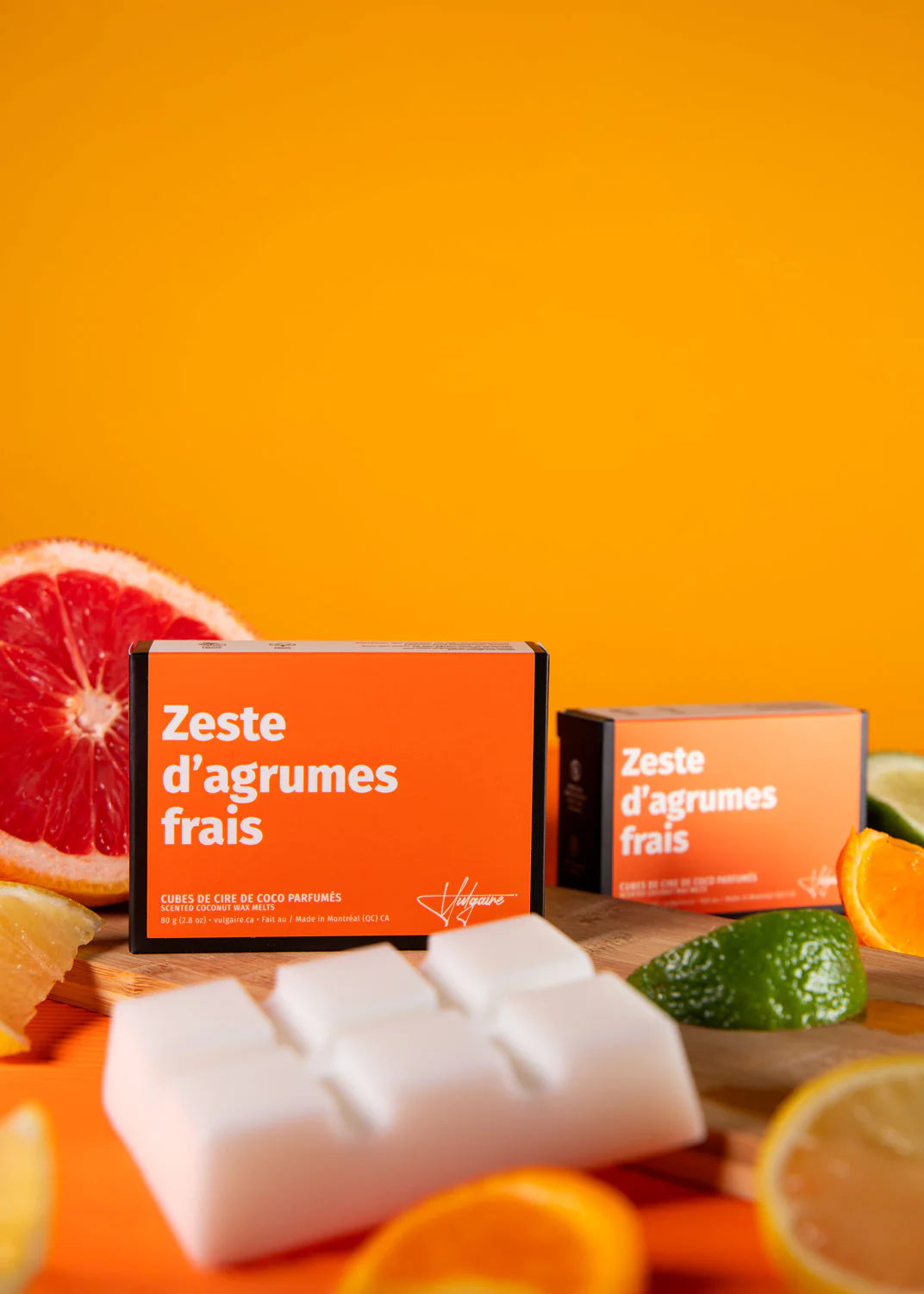 Cubes de cire Zeste d'agrumes frais 80g.