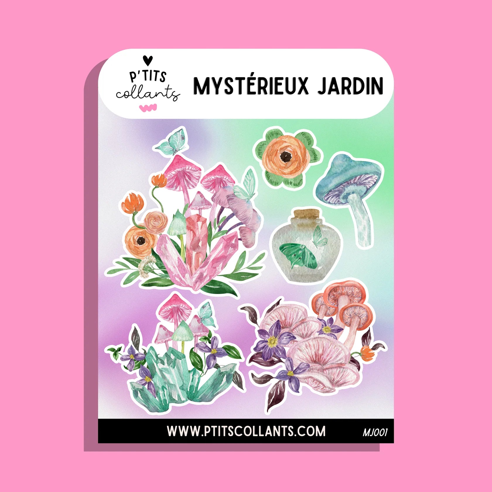 Mystérieux jardin · Feuille de collants