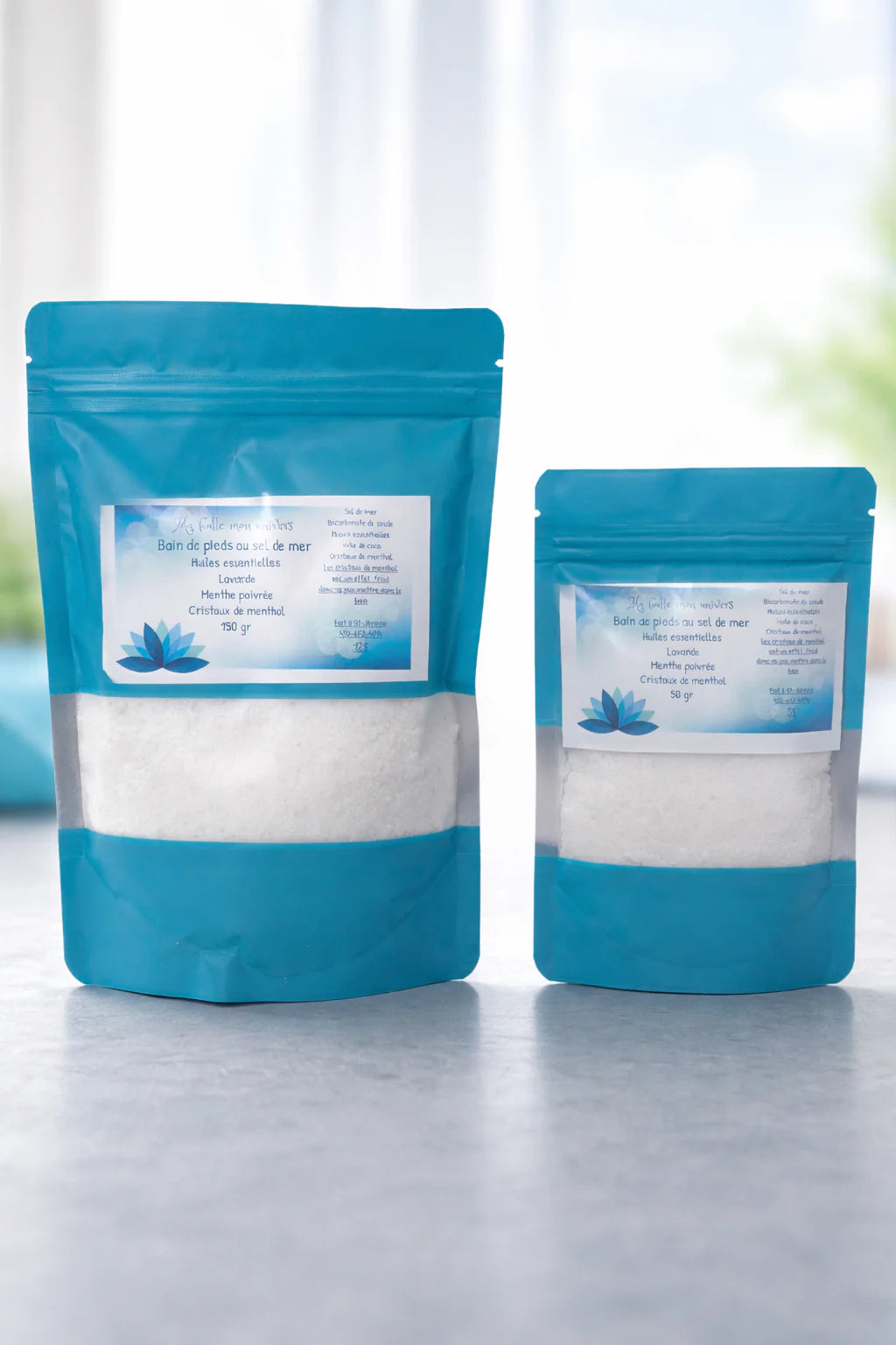 Bain de pieds au sel de la mer morte aux huiles essentielles et menthol