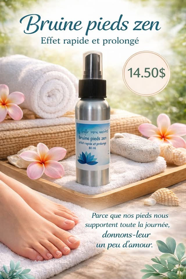 Bruine de pieds zen