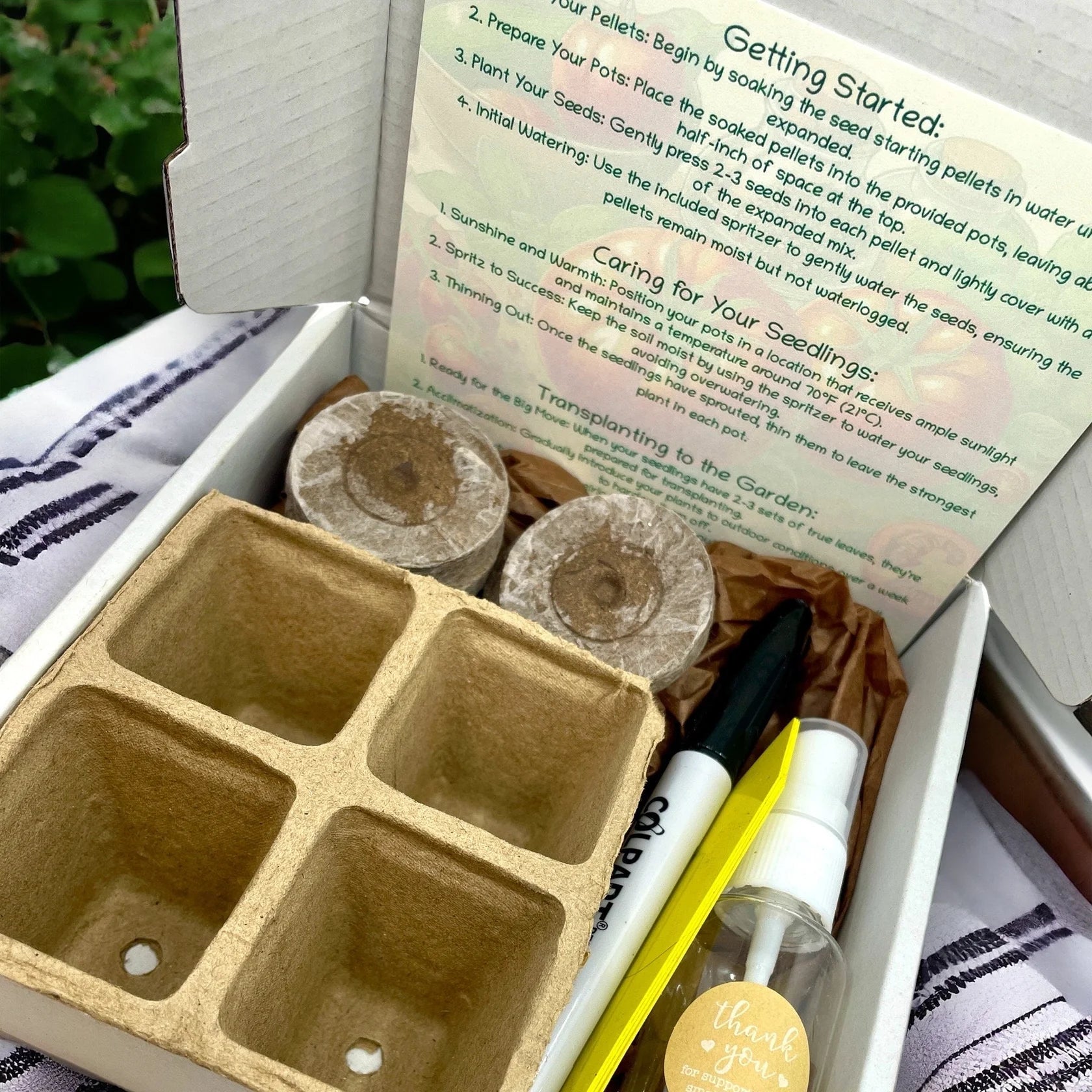 Kit de démarrage pour jardin de tomates ( bonus recette incluse)