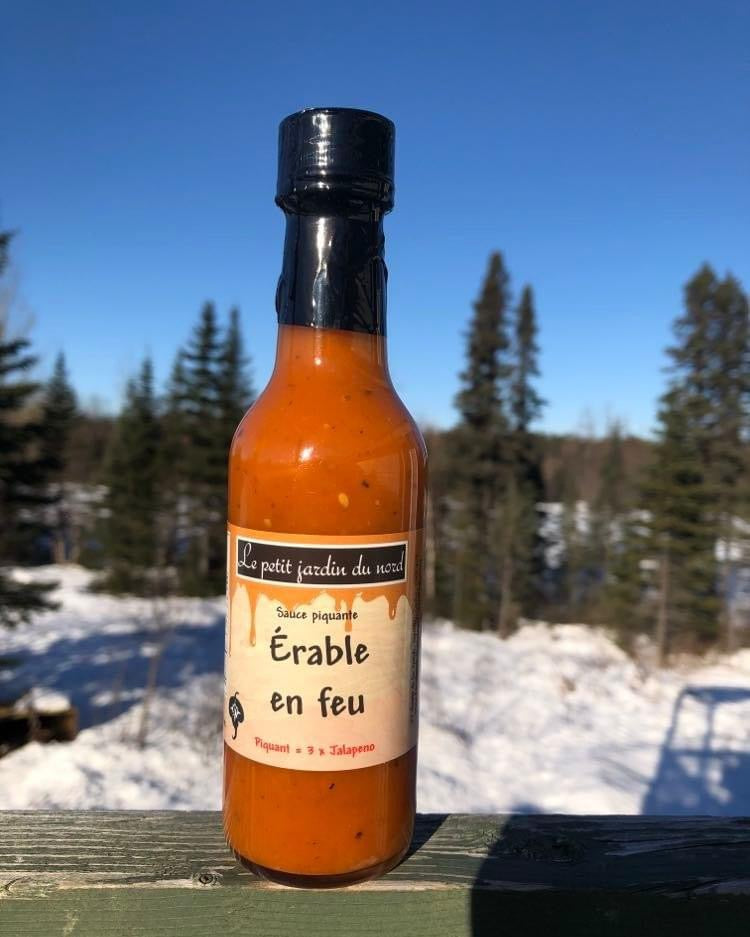 Sauce érable en feu