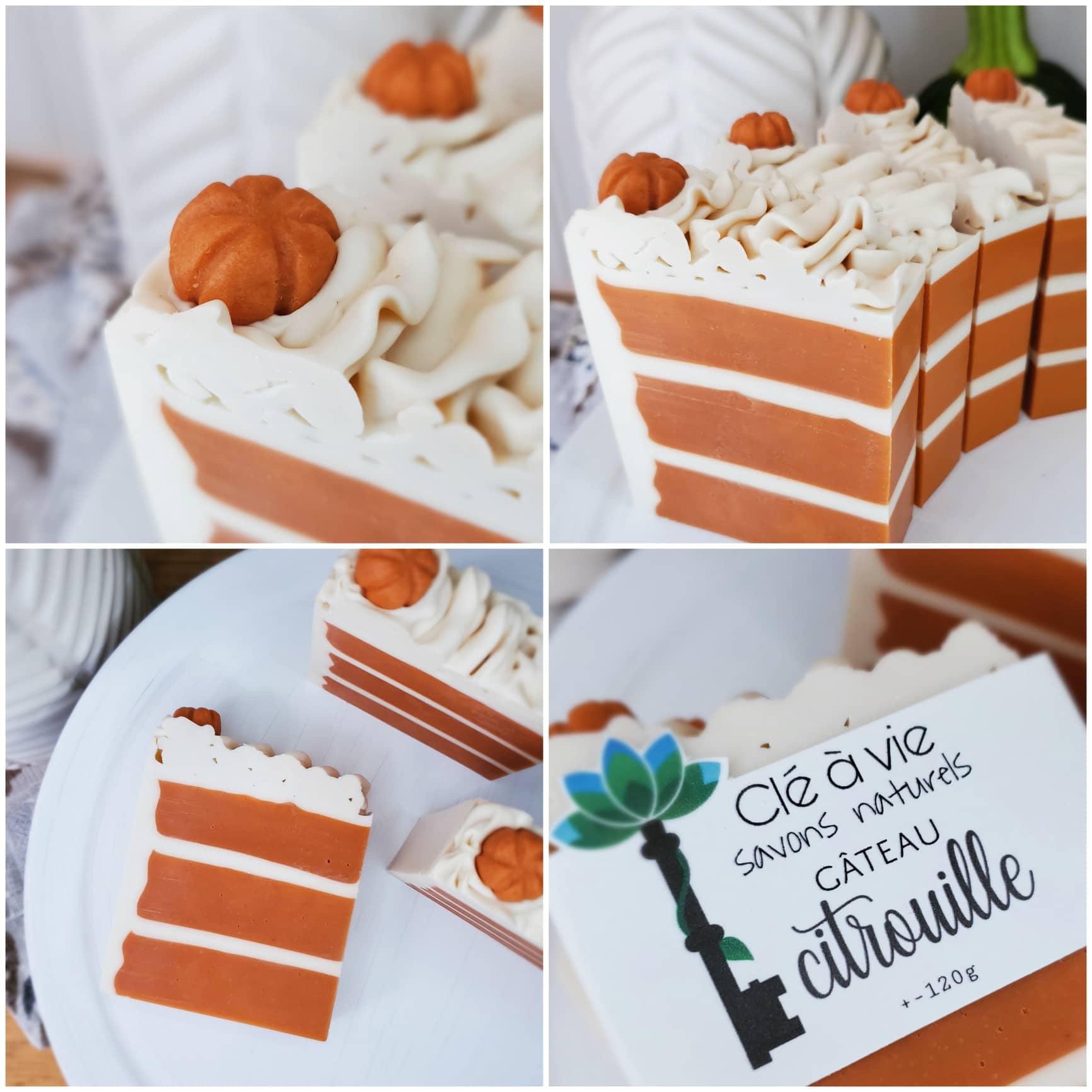 Savon gâteau à la citrouille