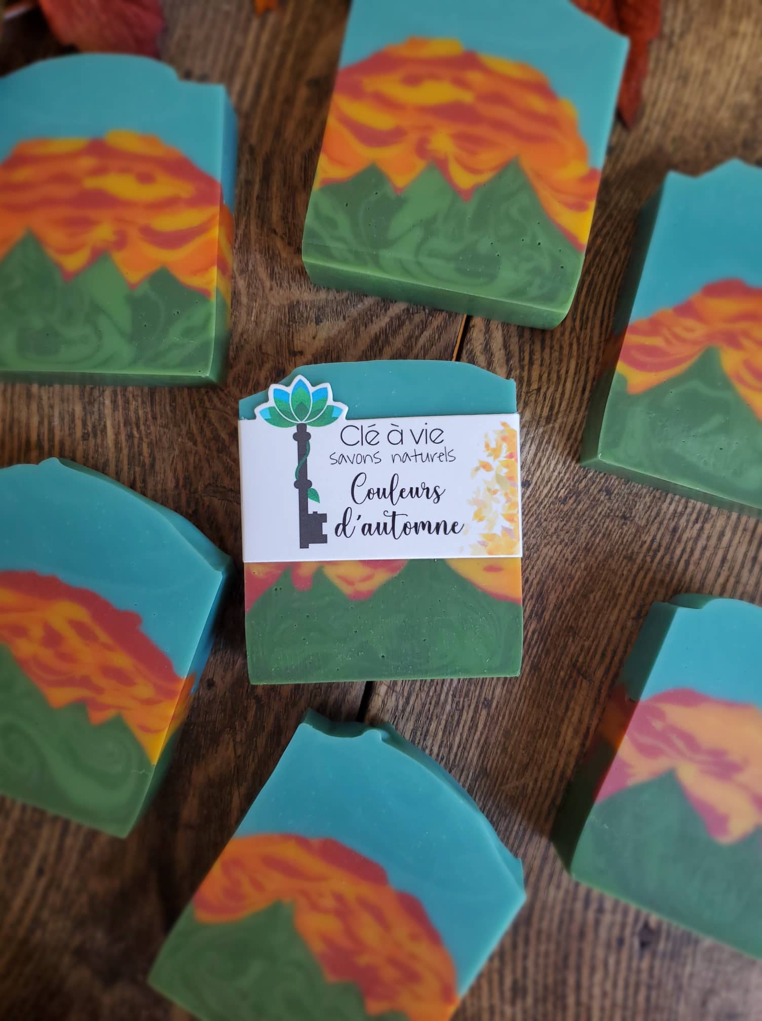 Autumn colors soap