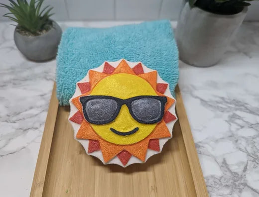 Bombe de bain géante soleil