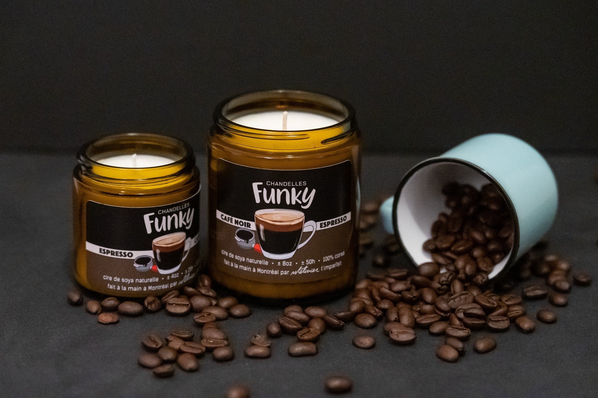 ESPRESSO COFFEE CANDLE - FUNKY