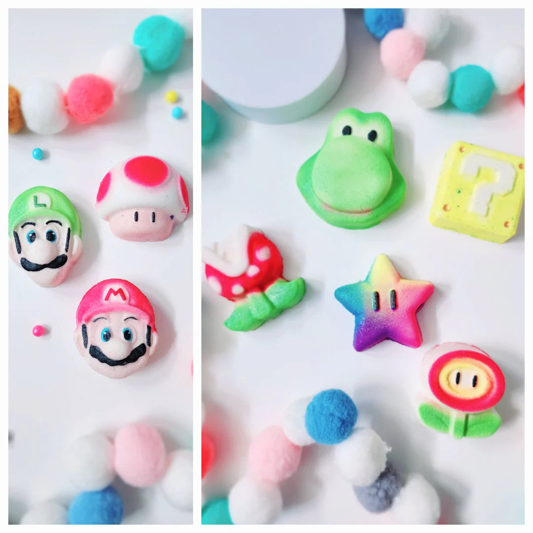 Mario themed foam bomb