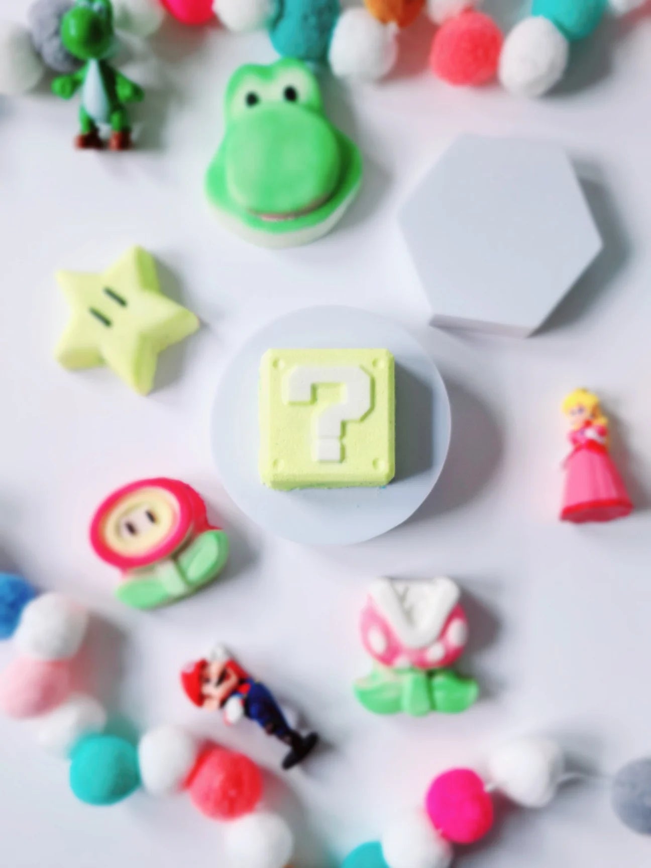Mario themed foam bomb