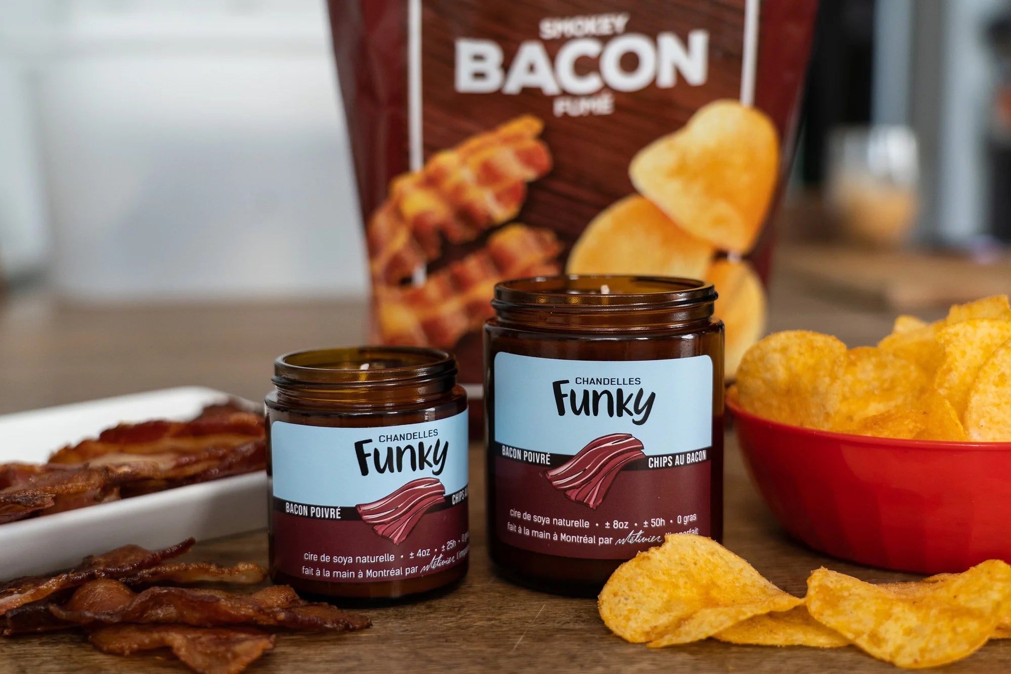 PEPPERED BACON CANDLE - FUNKY