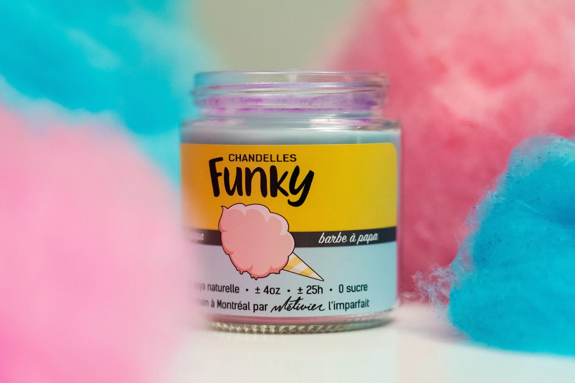 COTTON CANDY CANDLE - FUNKY