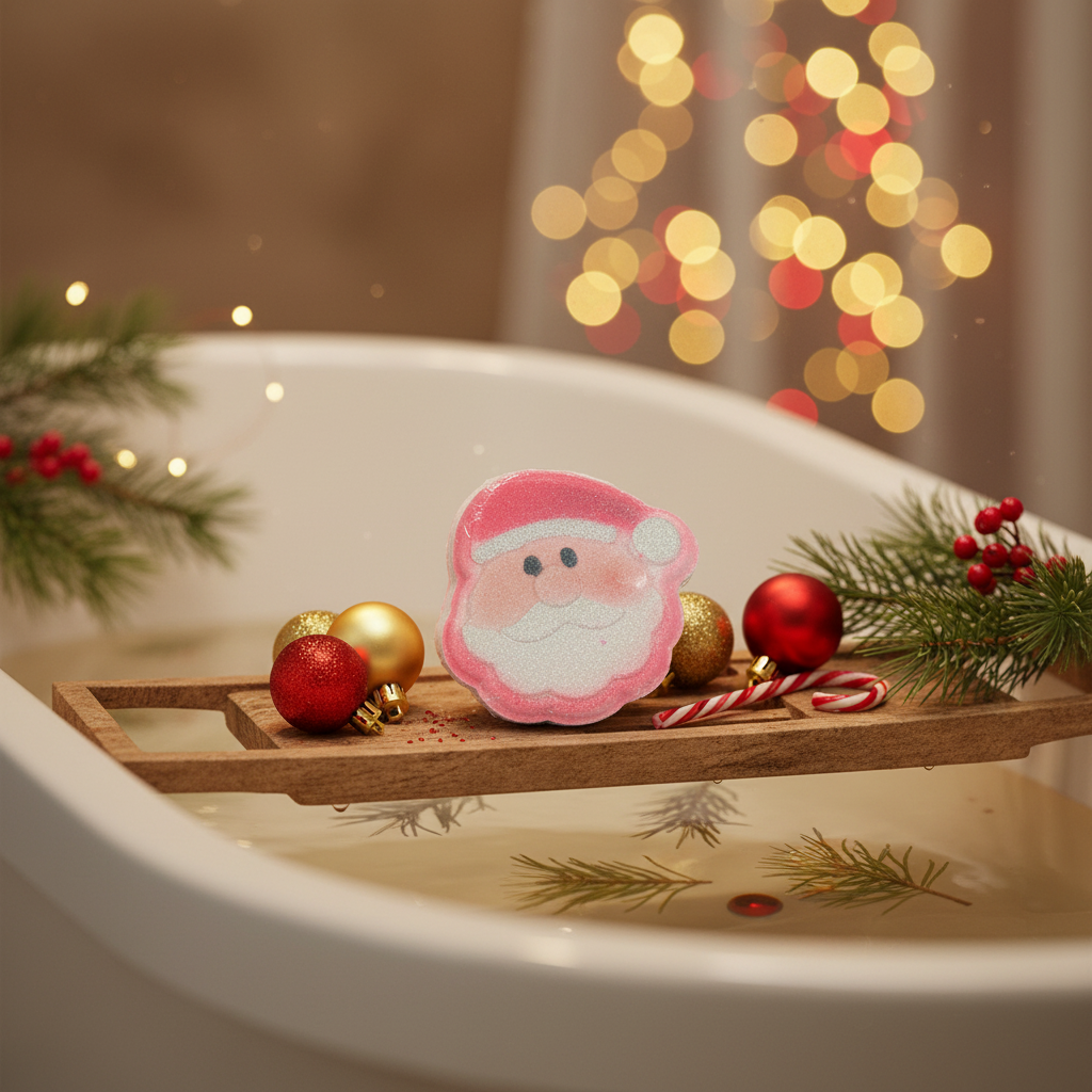 Bombe de bain père Noël
