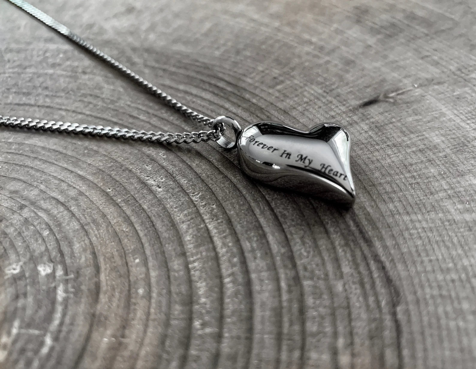 Stainless steel heart necklace