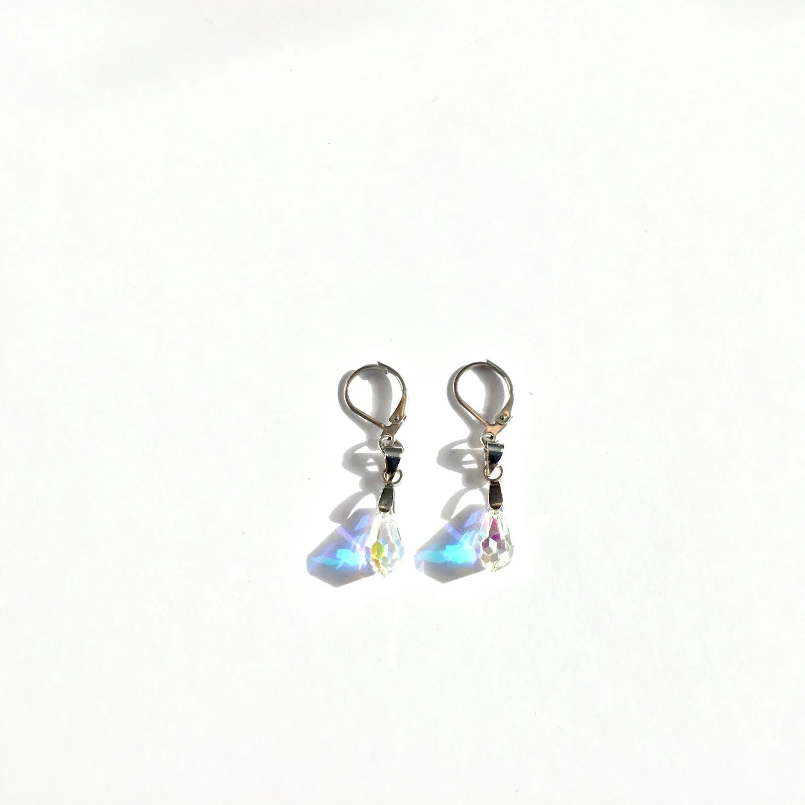 earrings or necklace with Swarovski crystal color AB