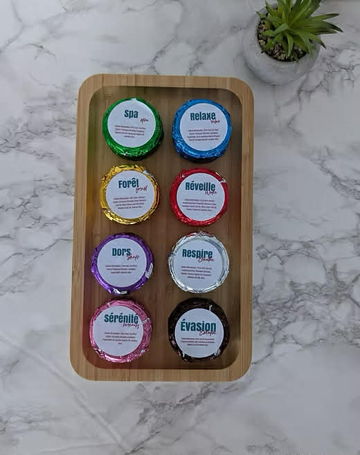 Ensemble de 8 galets de vapeur douche