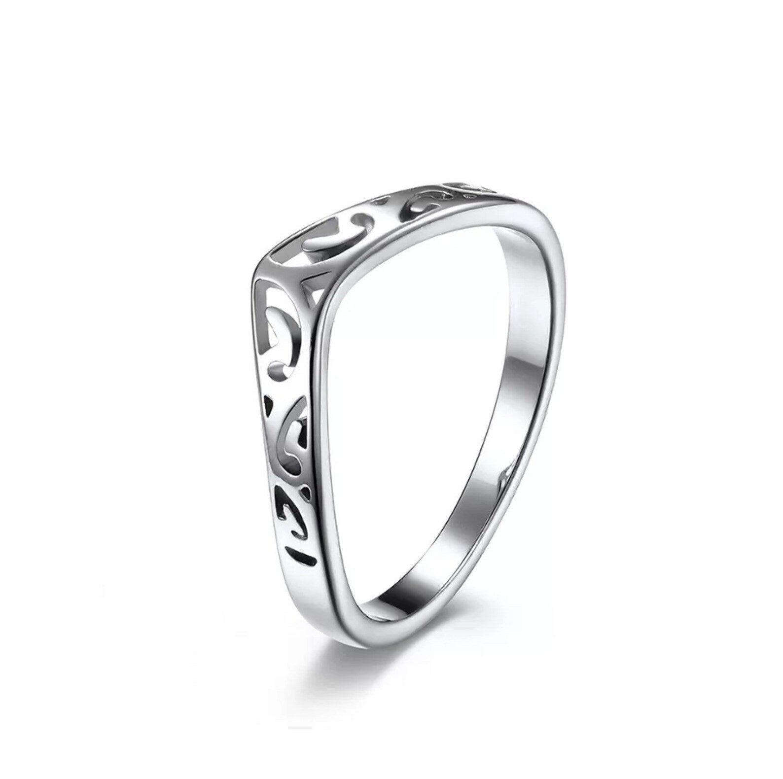 Bague en inox en V