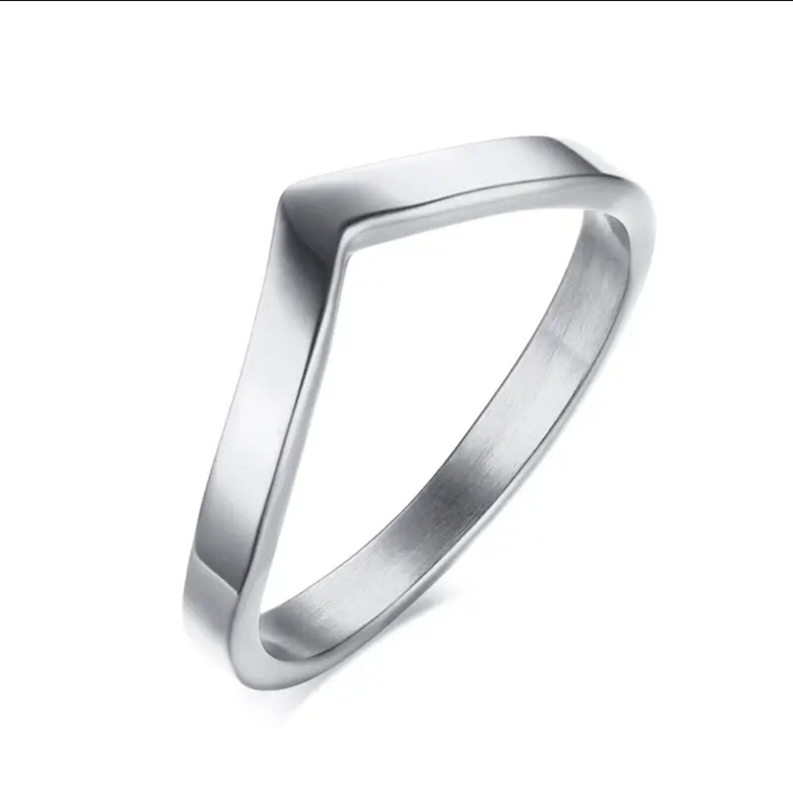 Bague en inox en V