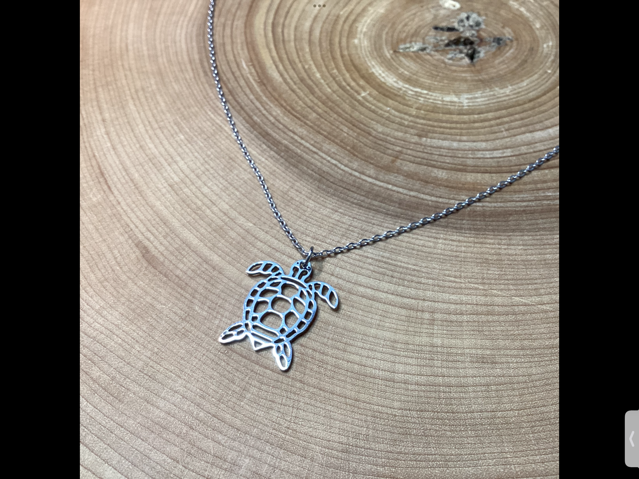 Collier tortue en inox