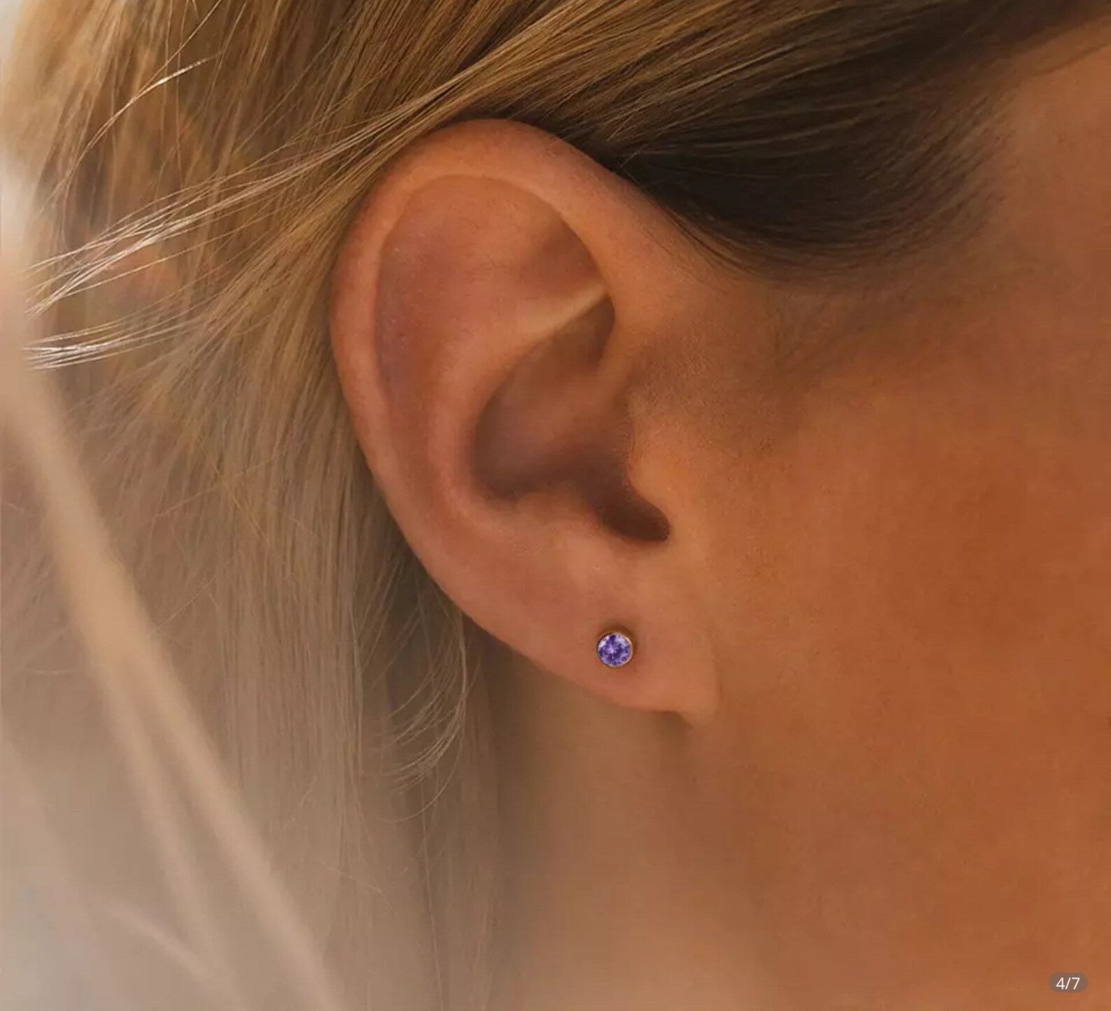 Stainless Steel Birthstone Earrings