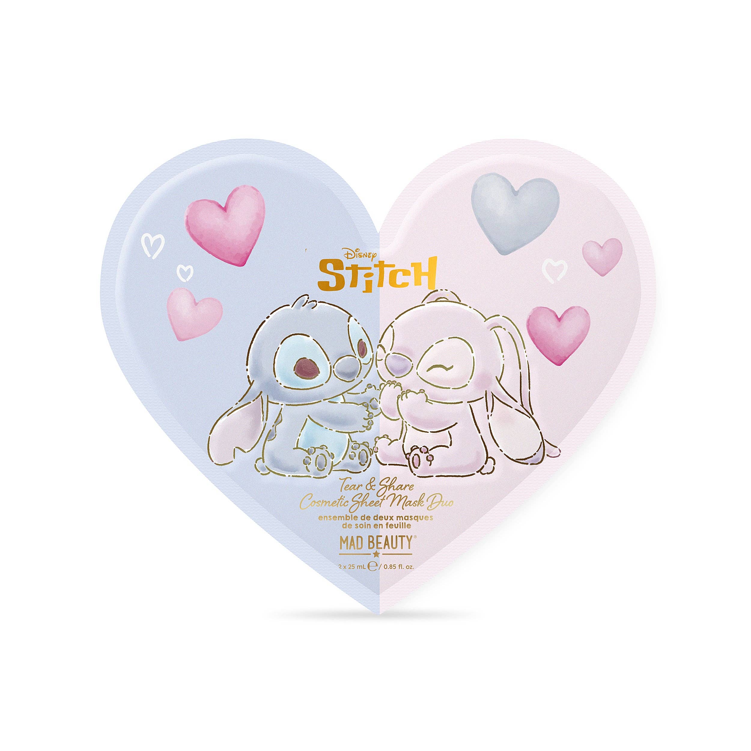 Duo de masques en feuille cosmétique I Heart Stitch