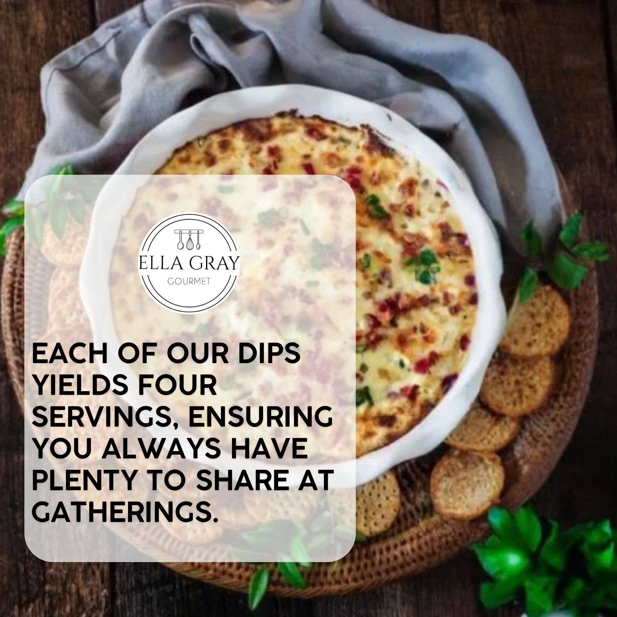 Trempette chaude - Fromage, bacon et ciboulette