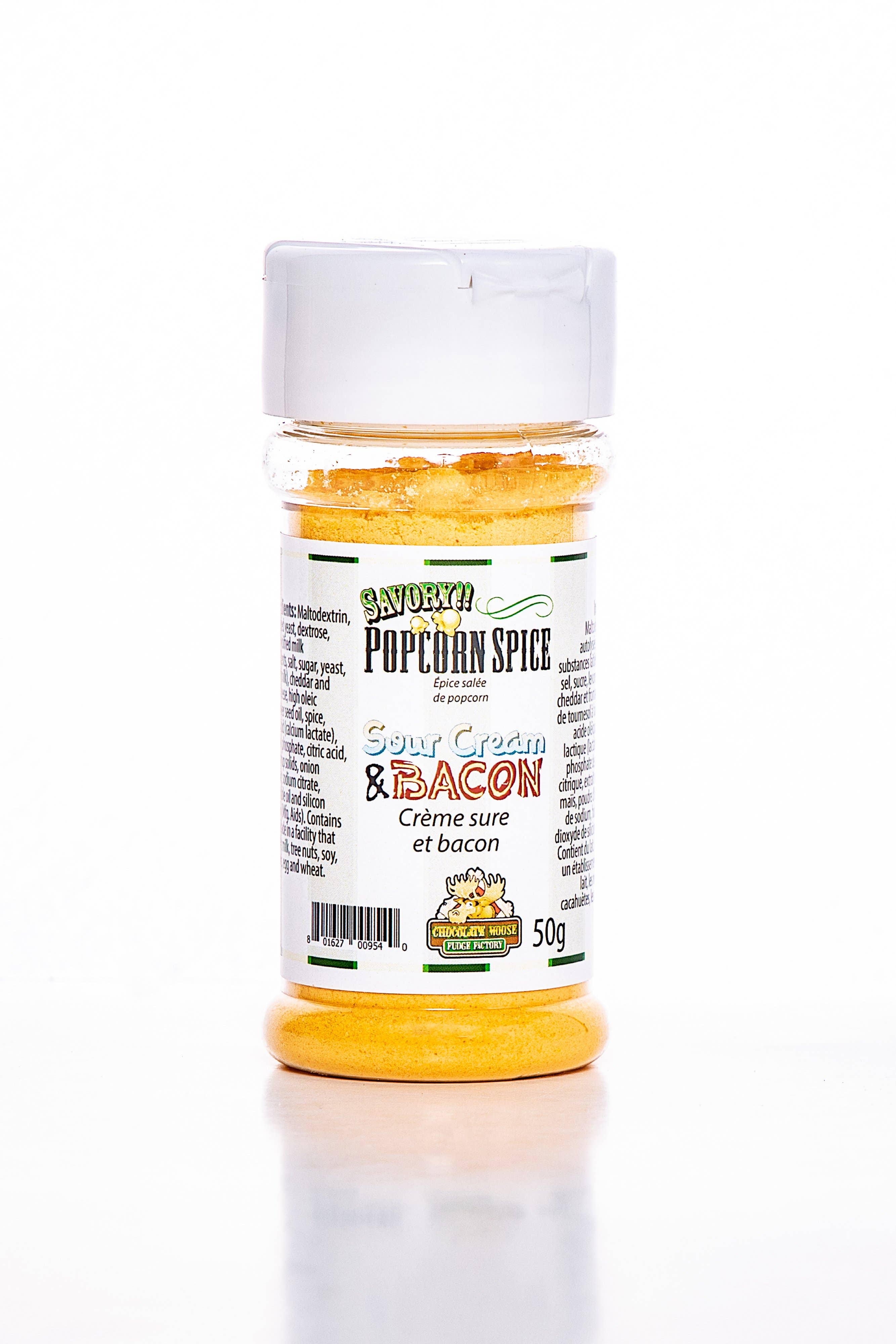 Shakers à pop-corn - Crème sure et bacon 50 gr