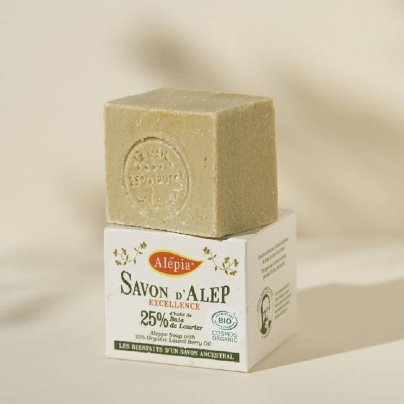 Savon d'Alep Organic Excellence d'Alepia: 190g / 25 % Laurier