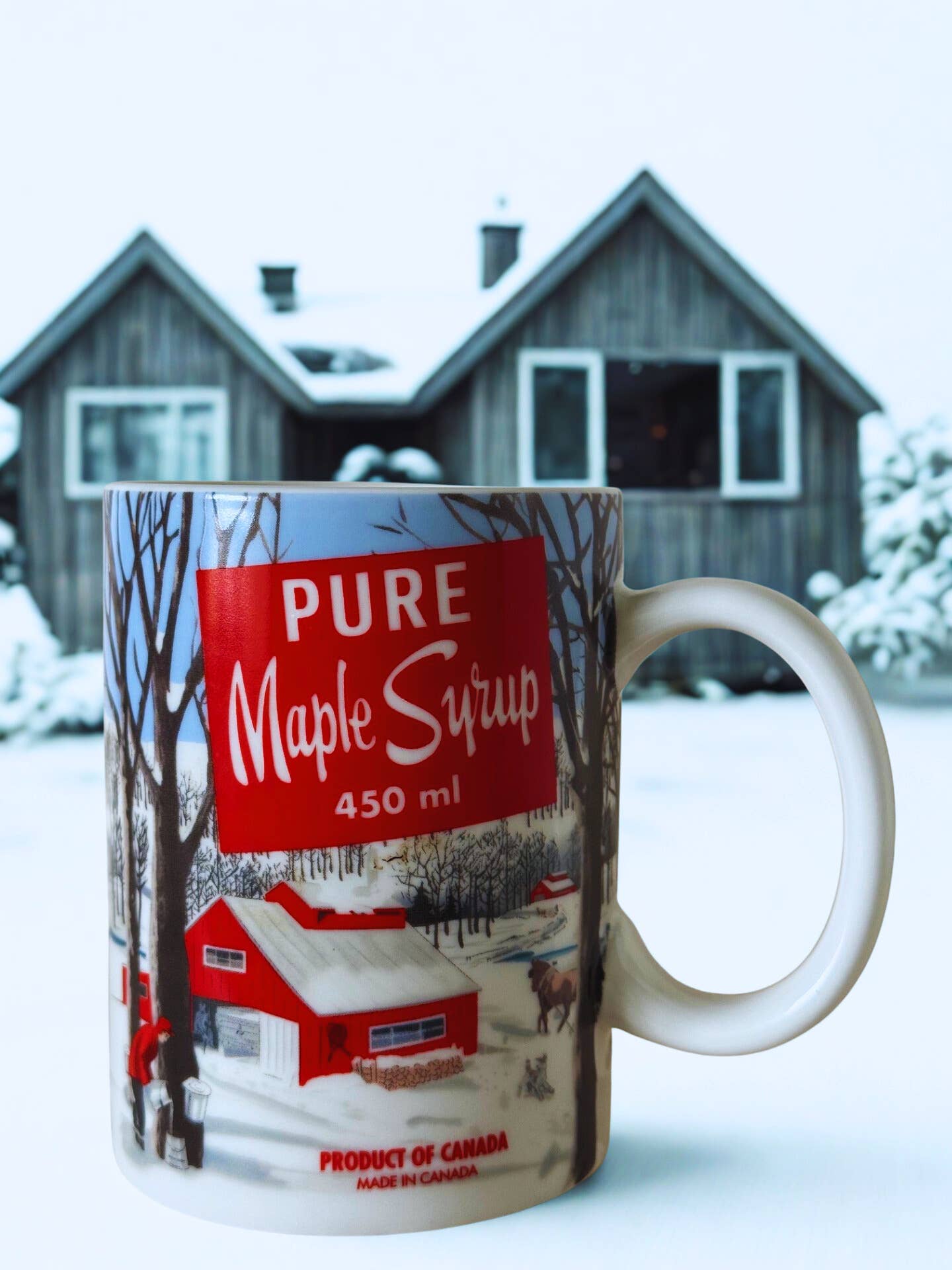 Mug en céramique Maple Line – Blanc