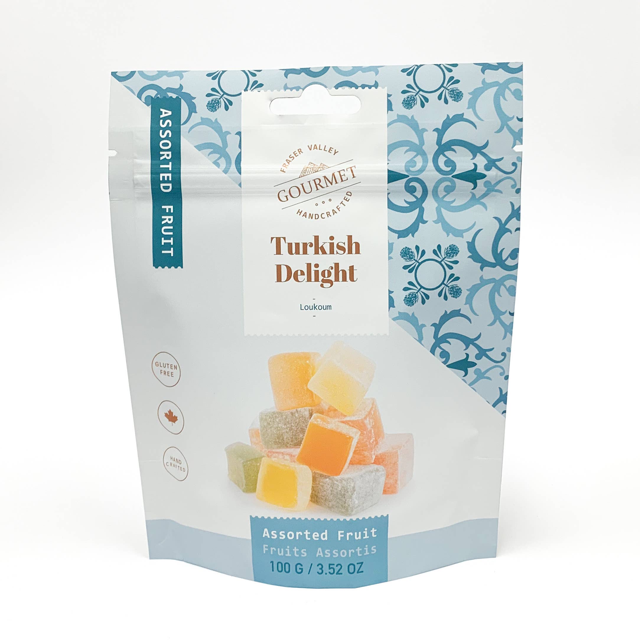 Assortiment de fruits Turkish Delight, sachets de 100 g