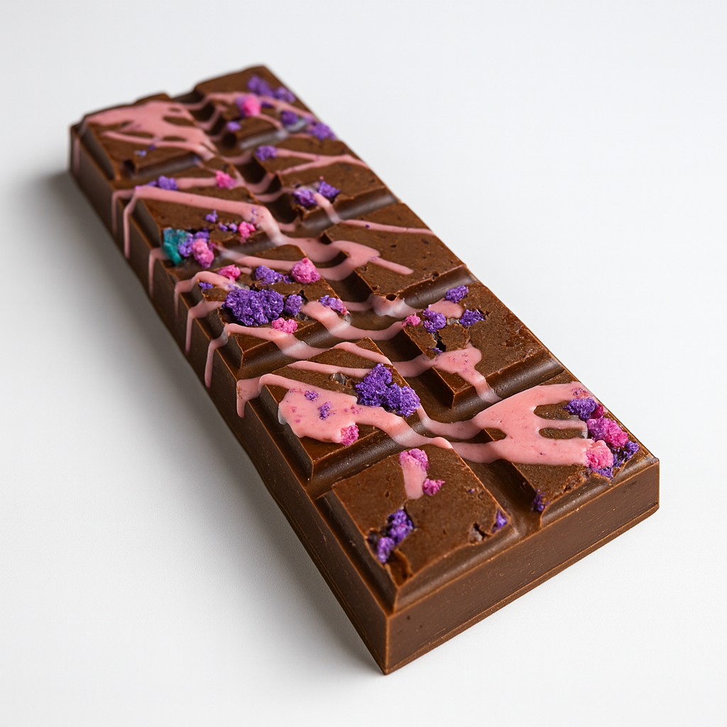 Barre de chocolat à la barbe à papa (Barre de chocolat de Dubaï)