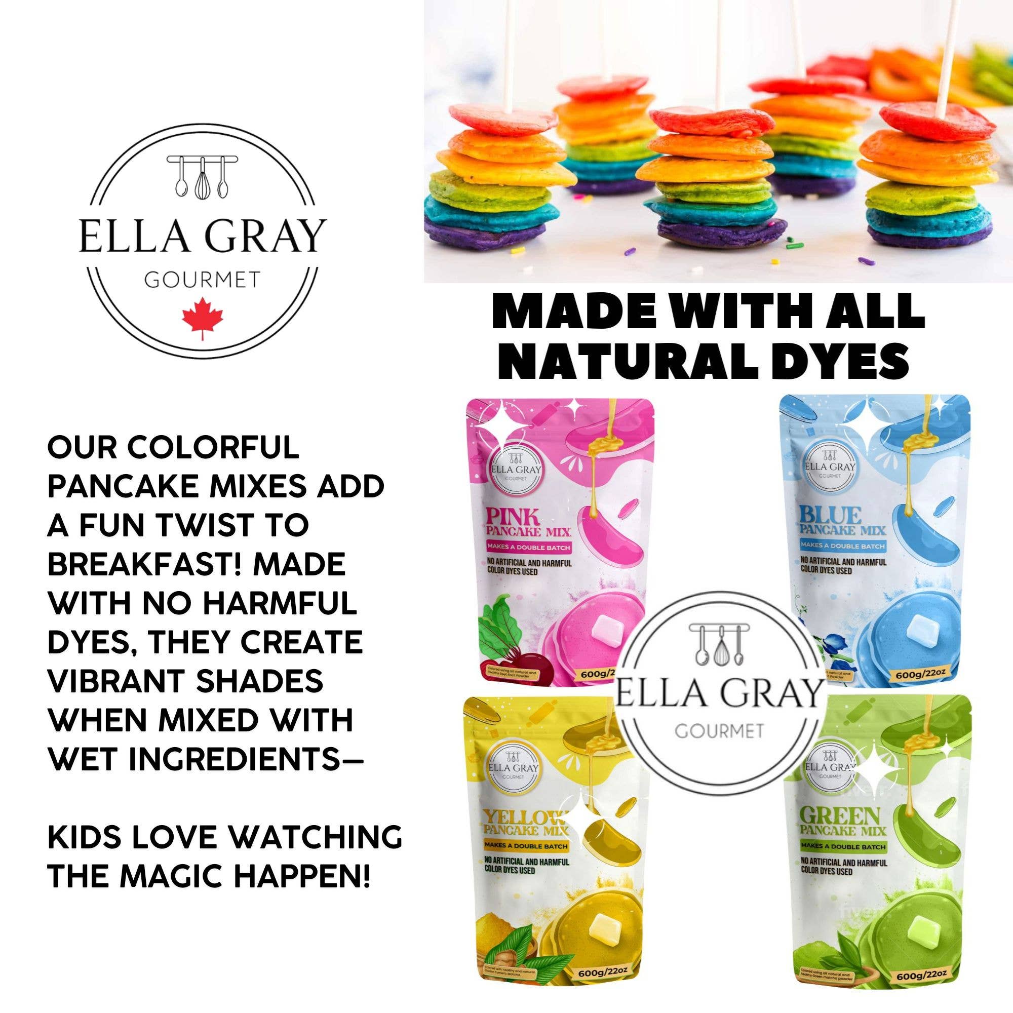 Mélange à crêpes bleu