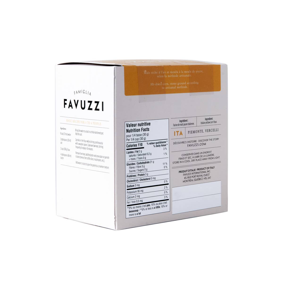 Farine de maïs jaune pour polenta