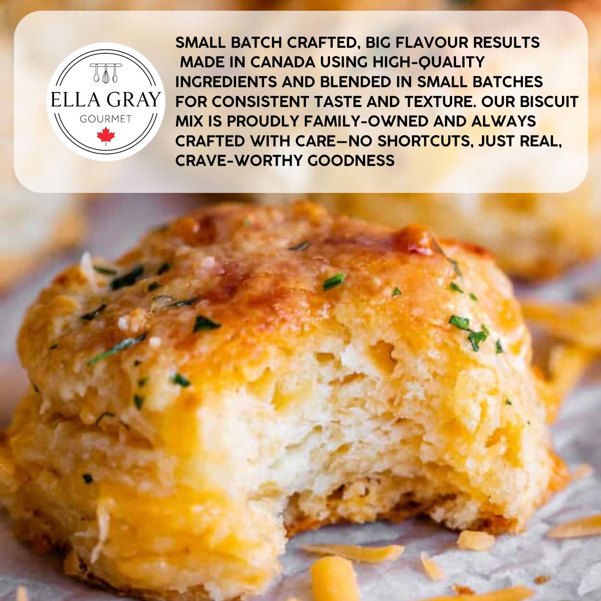 Mélange à biscuits - Cheddar et ail