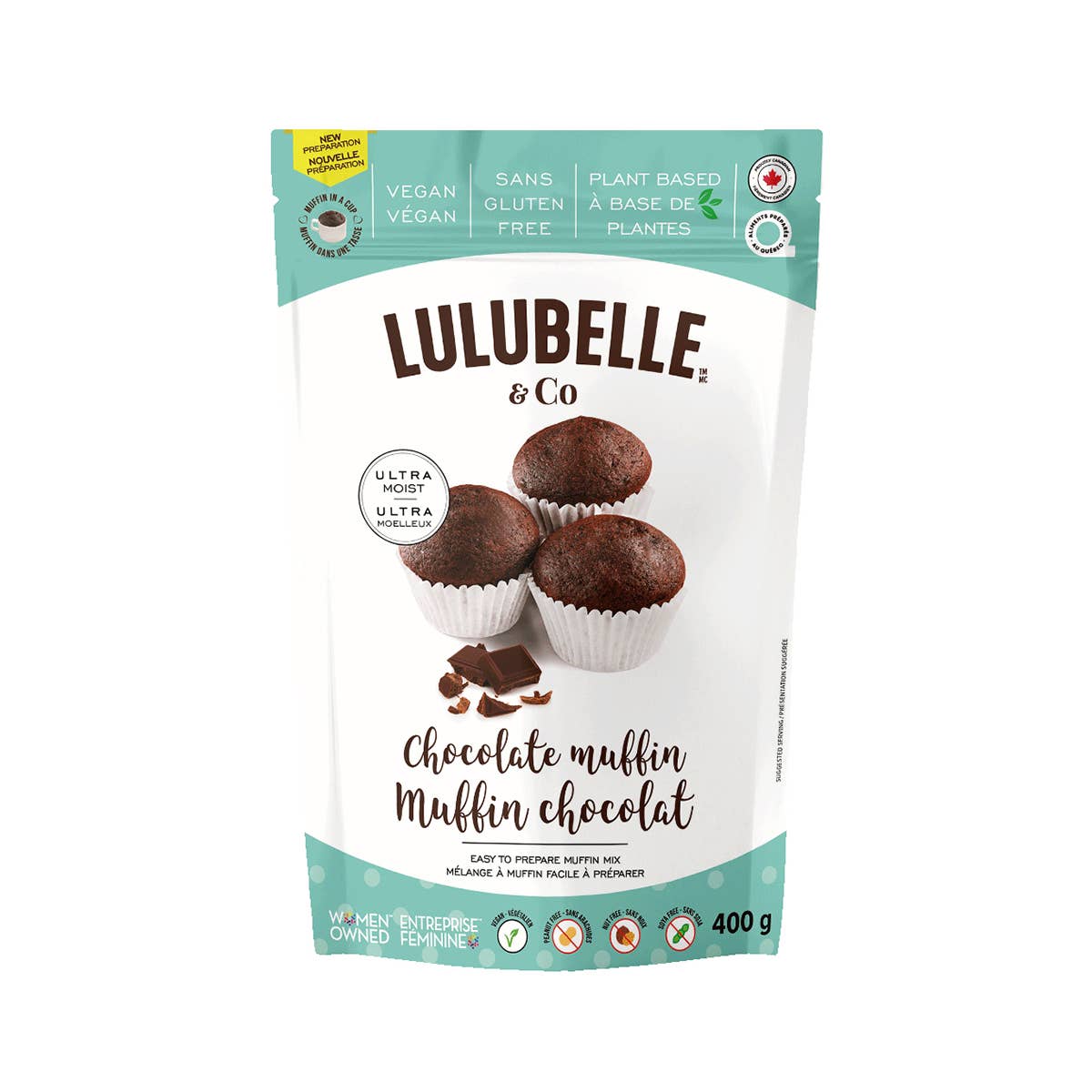Mélange à muffins au chocolat sans gluten Lulubelle