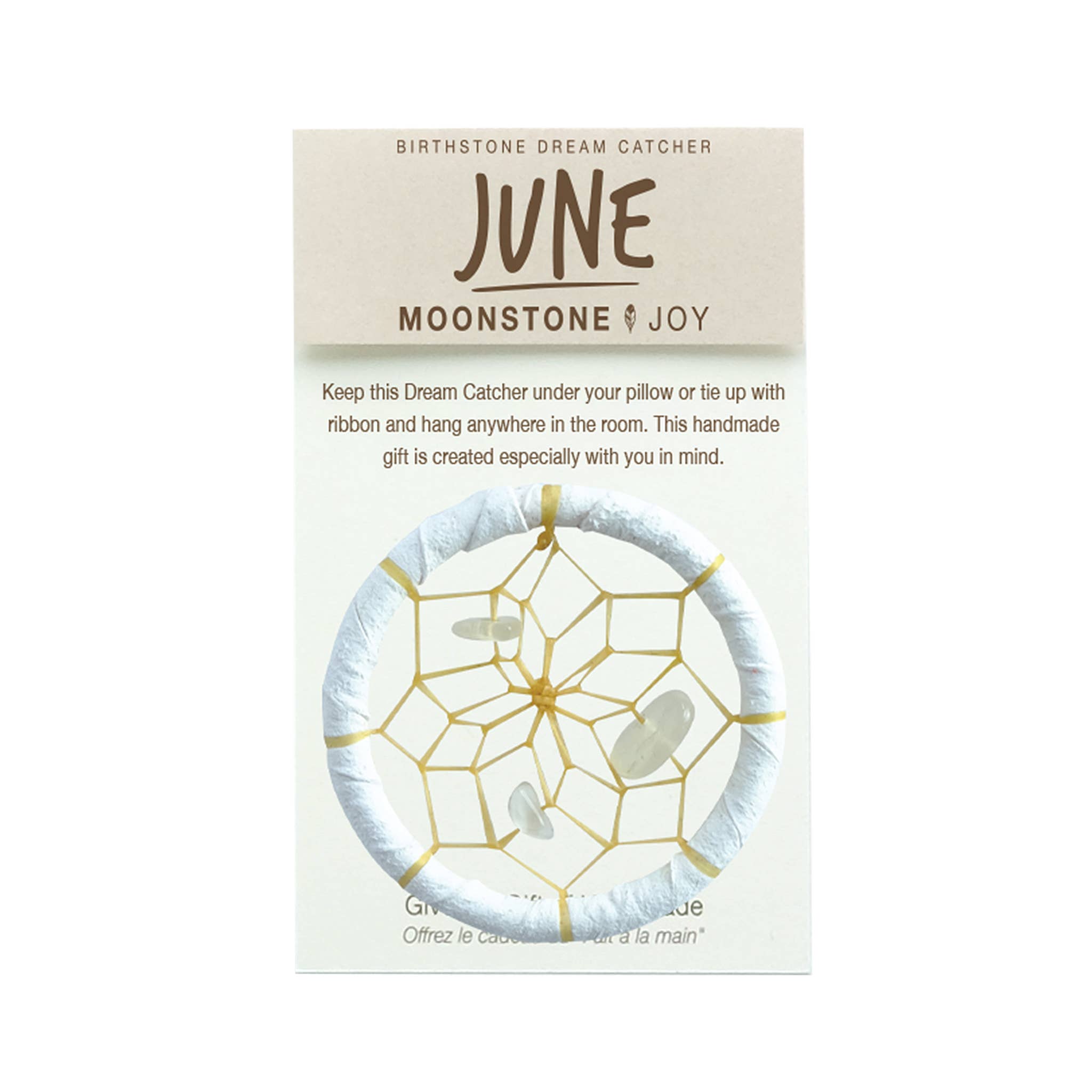 Attrape-rêves Birthstone de 1,5 pouces pour juin