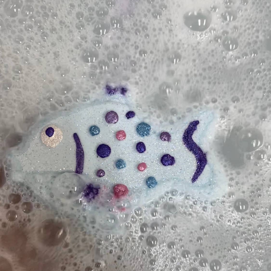 Mini bombe de bain poisson