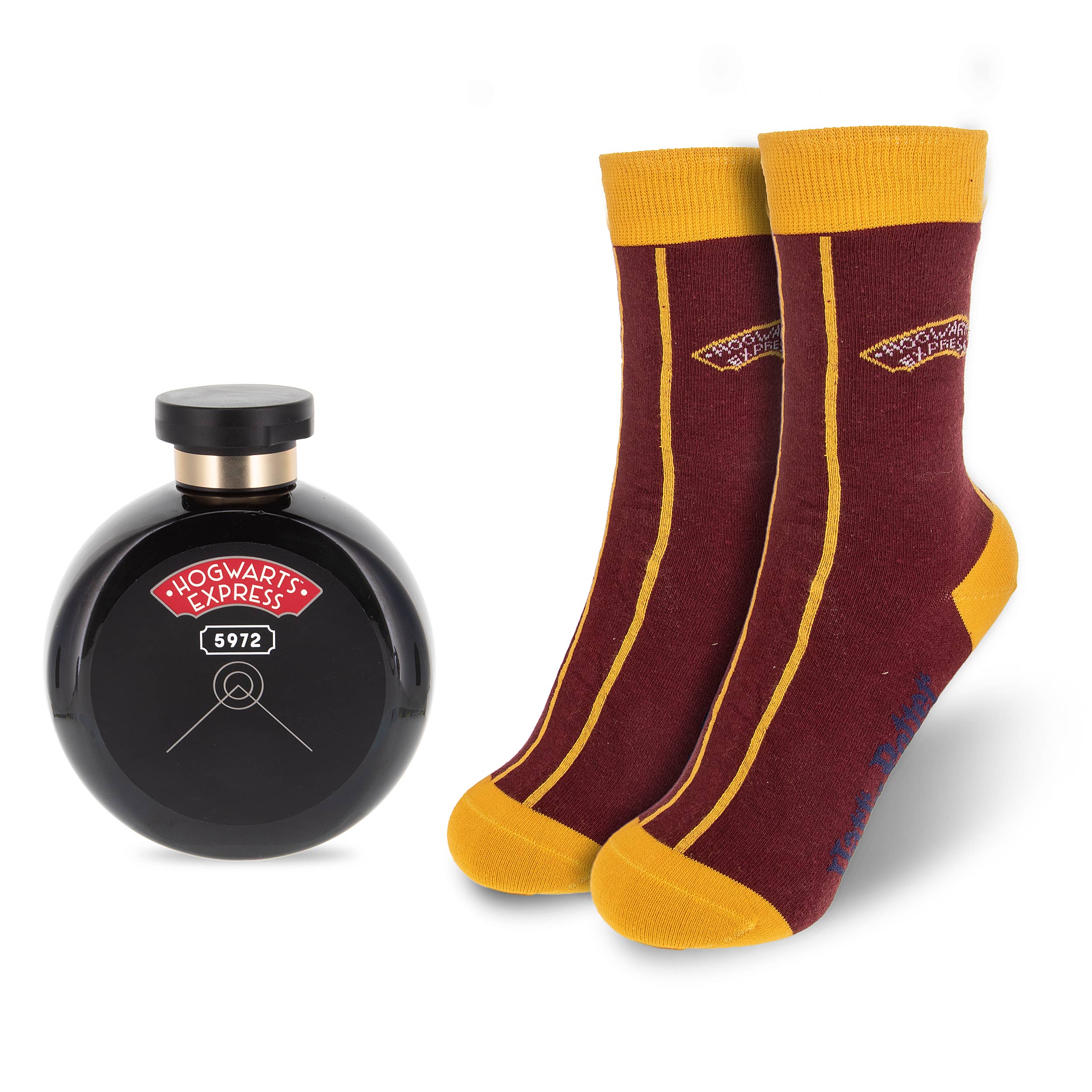 Ensemble de chaussettes Harry Potter Train et coffret cadeau gel douche