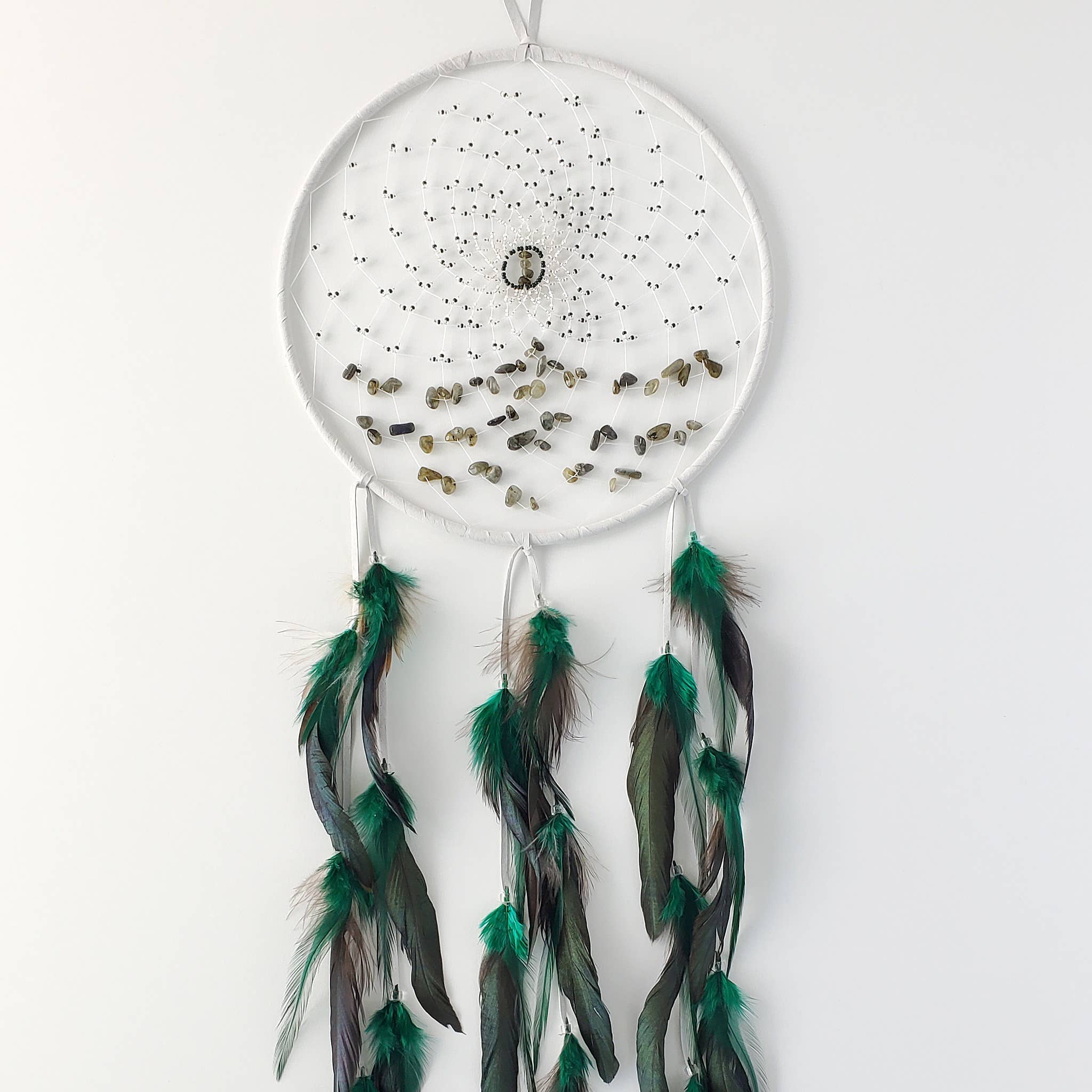 Capteur de rêves Energy Flow en labradorite, 9 po