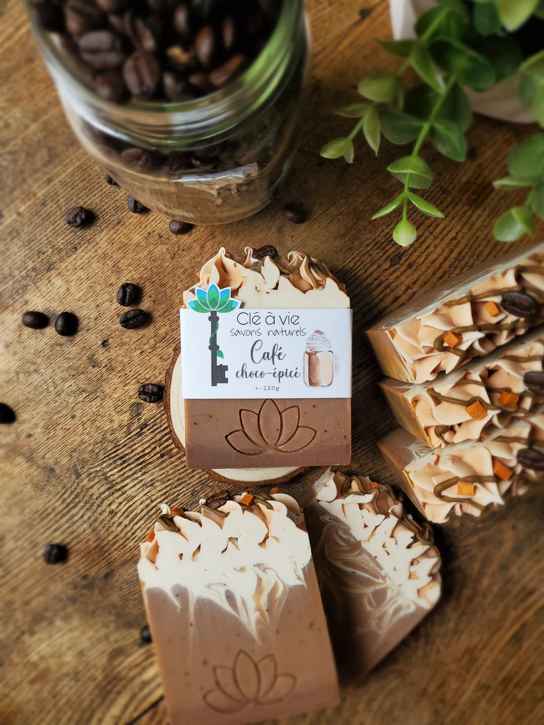 Choco-spiced coffee soap