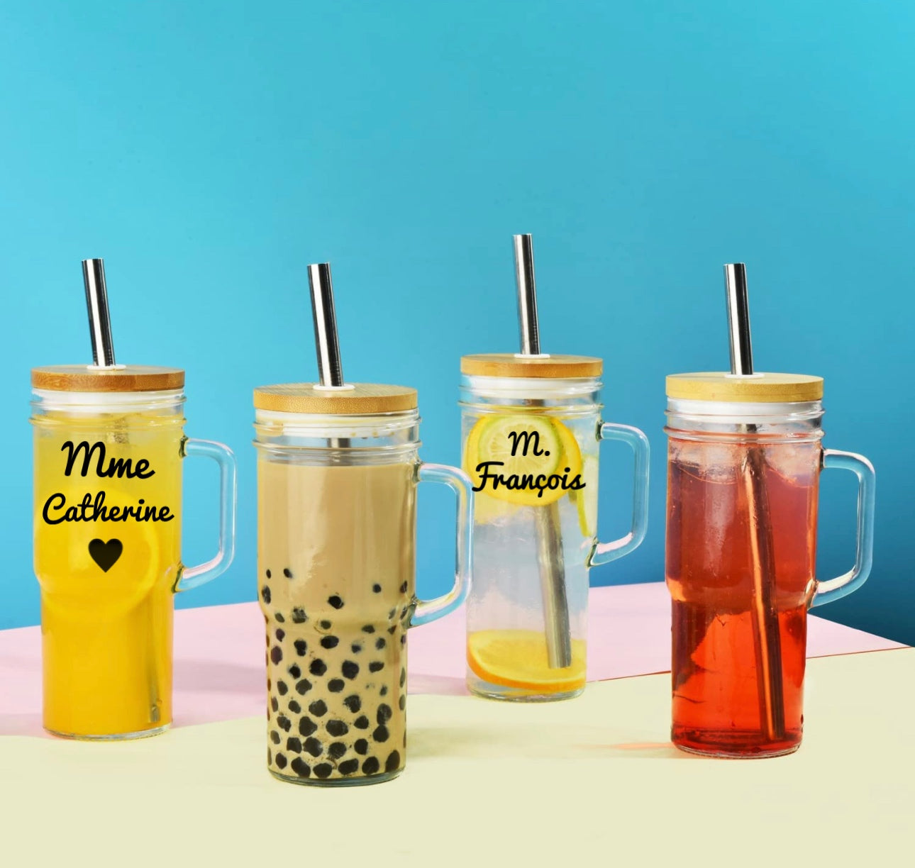 Verres à smoothie / bubble tea